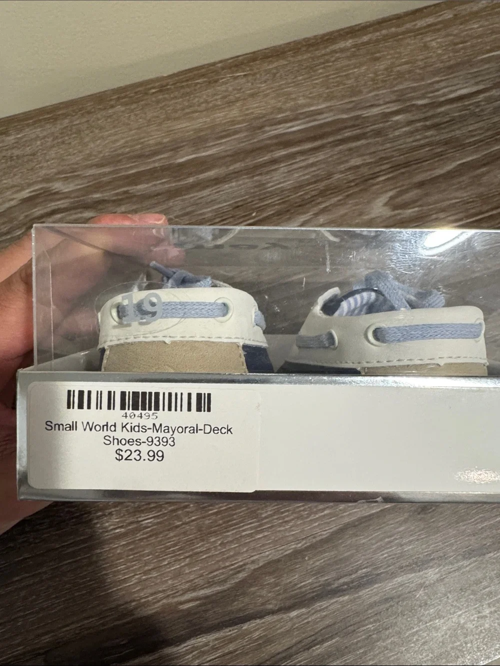 Mayoral newborn shoes - Navy & White Baby Boat Shoes - Classic Lace-Up Style